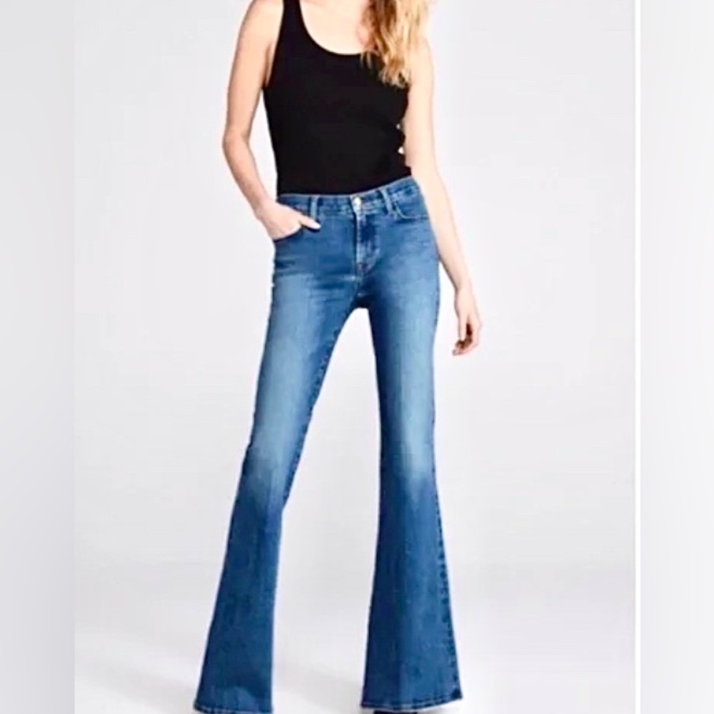 J BRAND ELI BELL BOTTOM FLARE - Picture 1 of 5